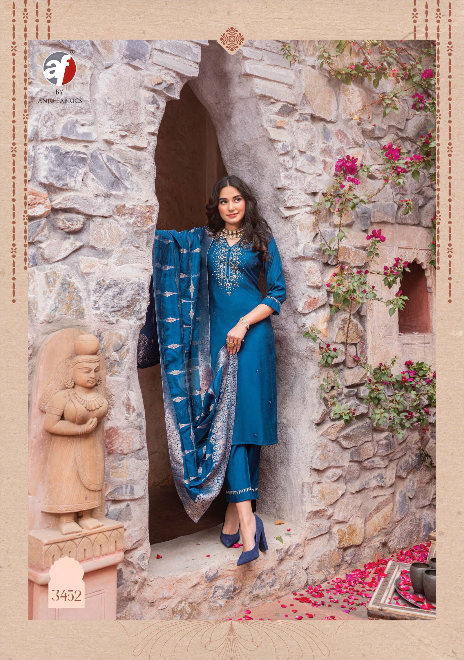Mayuri Vol 4 By AF Designer Kurti With Bottom Dupatta Wholesale Shop In Surat